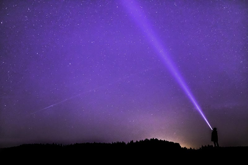 Meteor Shower Night Sky